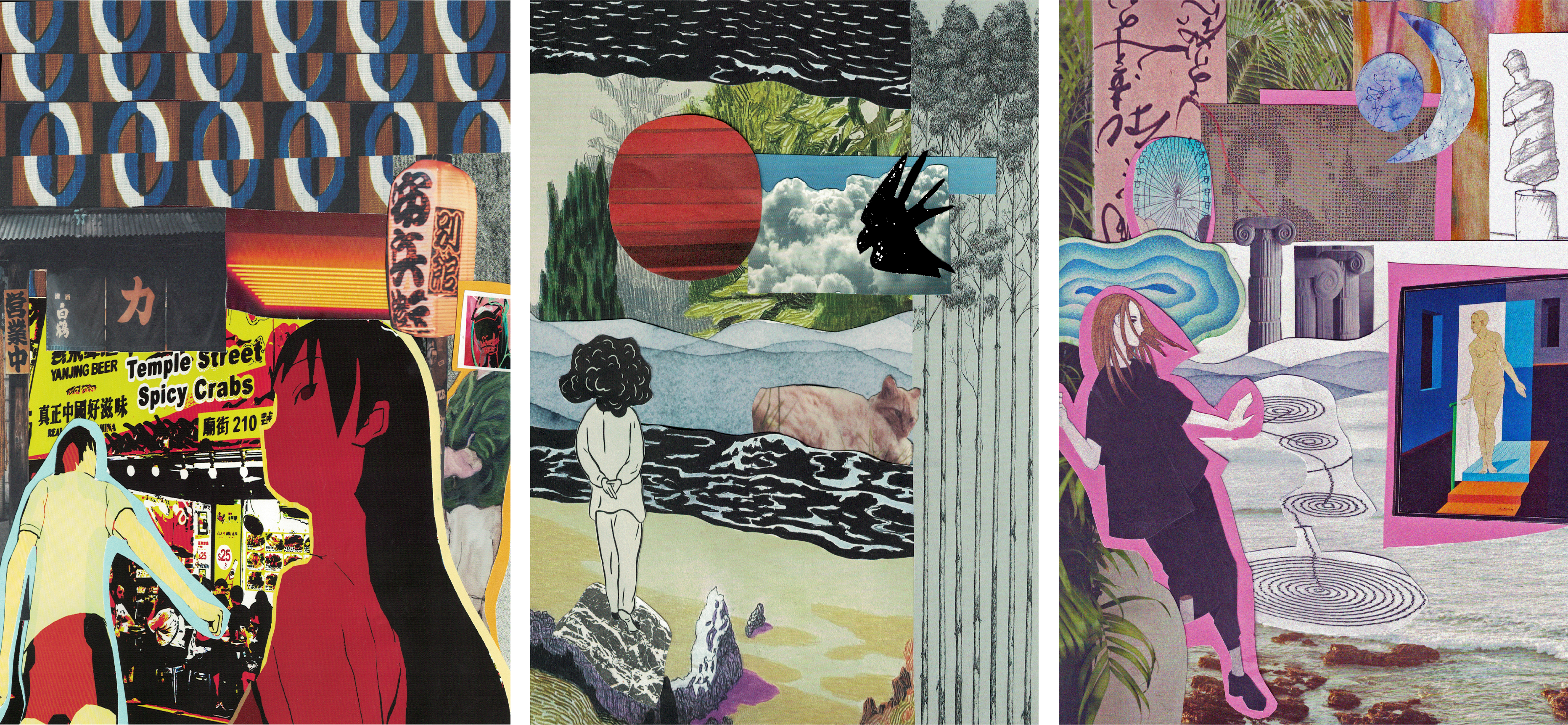 Murakami collage detail